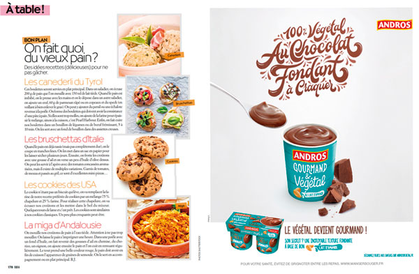 publicité presse alimentation